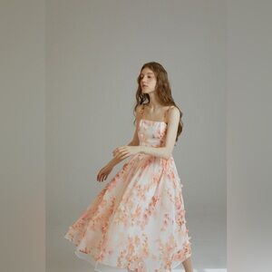 Sincethen Floral camisole midi dress